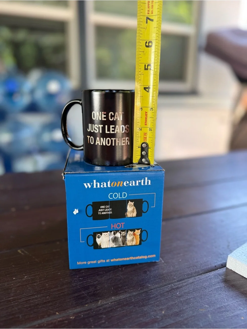 What on Earth Ceramic Cat Heat Change Mug 